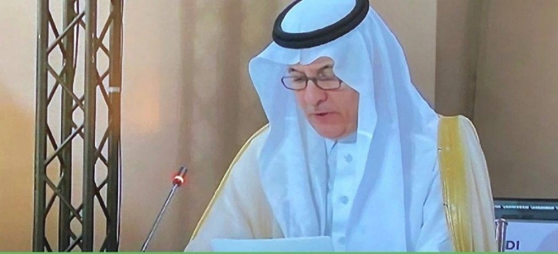 الفضلي خلال مشاركته في الاجتماع