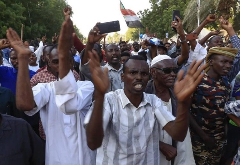 جانب من الاحتجاجات السودانية (مكة)