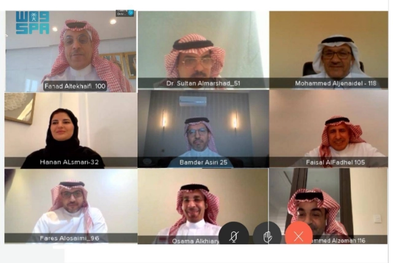 من اجتماع اللجنة عبر الاتصال المرئي (مكة)