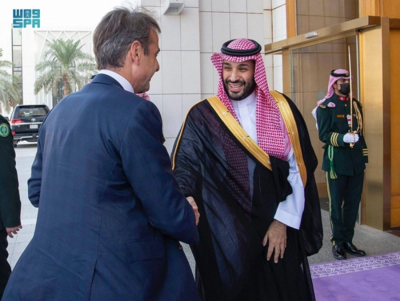 الأمير محمد بن سلمان مستقبلا كيرياكوس (مكة)