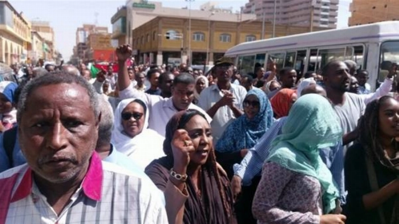 جانب من احتجاجات السودان (مكة)