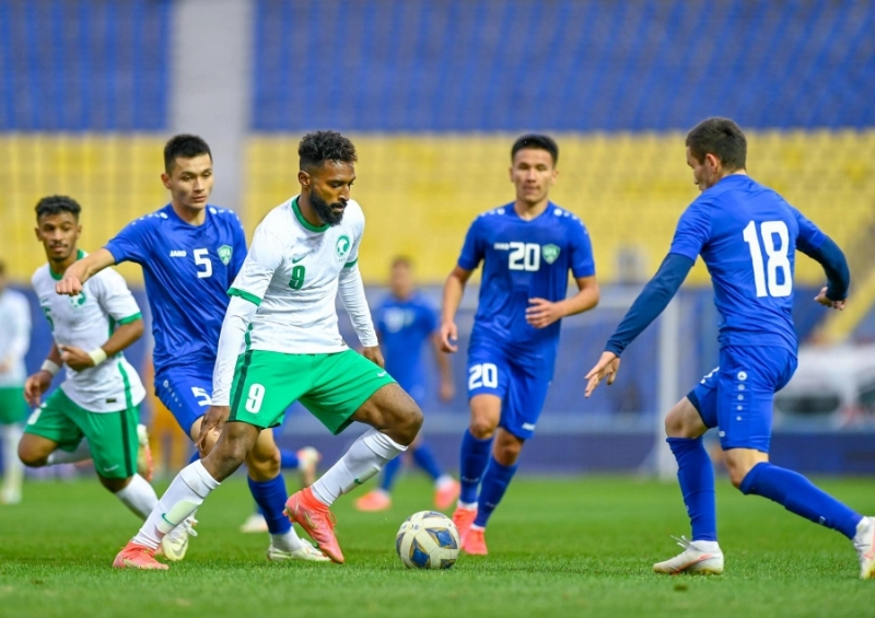 أولمبي الأخضر وأوزبكستان أمس