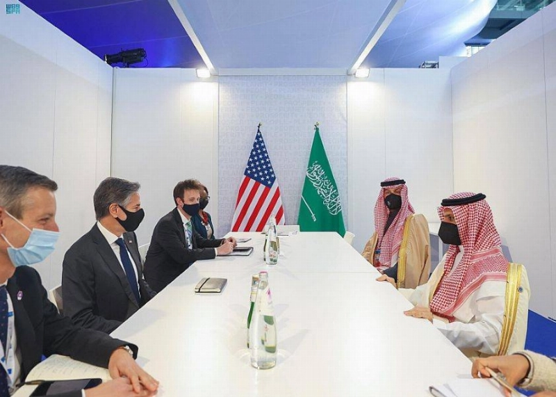 الاجتماع السعودي الأمريكي في روما (واس)