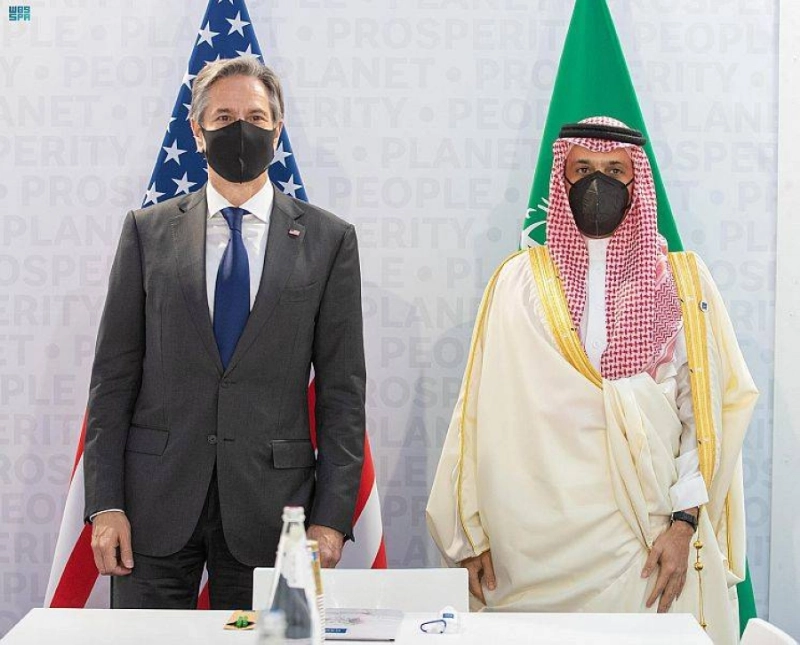 وزير الخارجية ونظيره الأمريكي (واس)