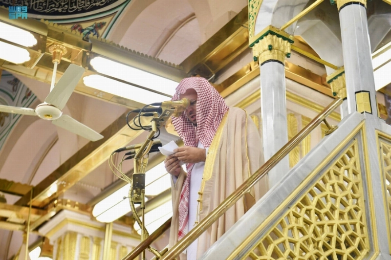 بندر بليلة خلال الخطبة (مكة)
