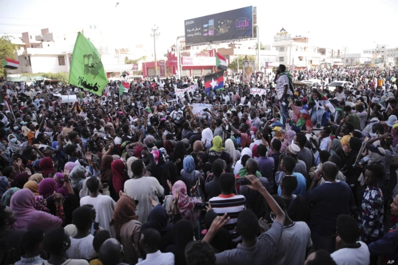 جانب من مظاهرات نُظمت في الخرطوم