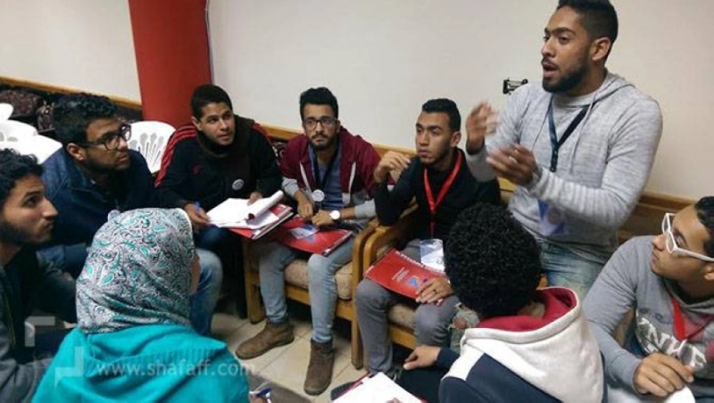 طلاب في احدى الجامعات المصرية (مكة)