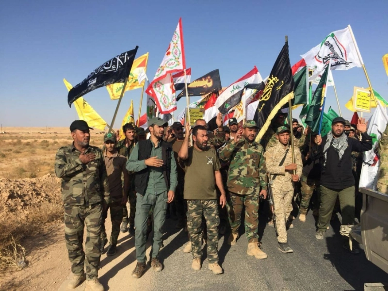 جانب من ميليشيات الحشد الشعبي العراقي (مكة)
