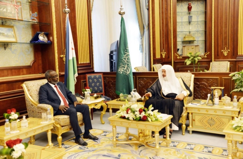 رئيس مجلس الشورى يستقبل رئيس مجلس النواب بجمهورية جيبوتي ويعقدان جلسة مباحثات مشتركة