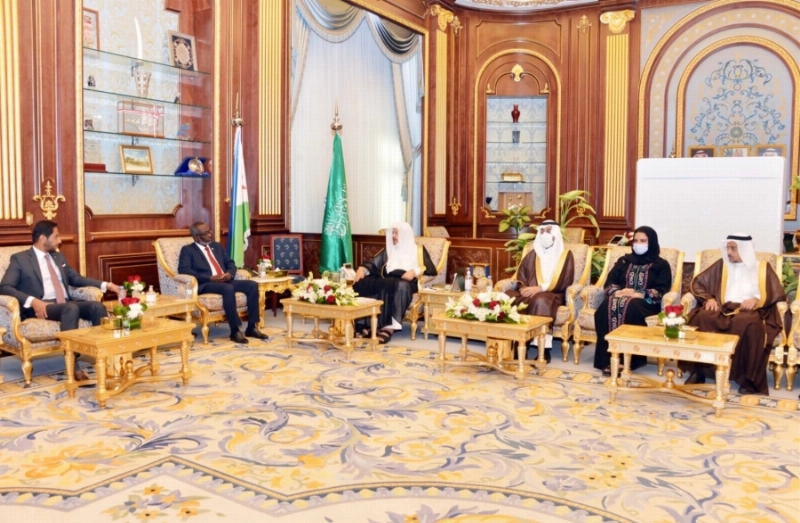 رئيس مجلس الشورى يستقبل رئيس مجلس النواب بجمهورية جيبوتي ويعقدان جلسة مباحثات مشتركة