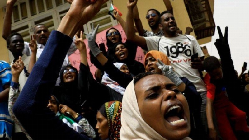 جانب من مظاهرات السودان (مكة)