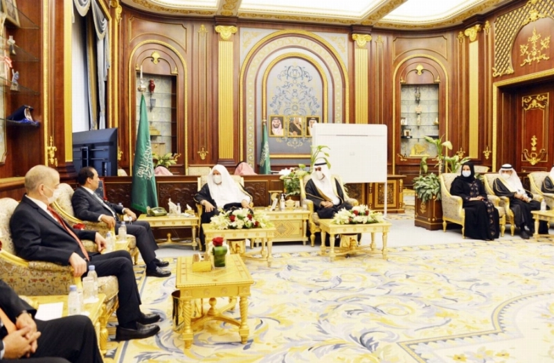 رئيس مجلس الشورى يلتقي وفد لجنة الأخوة البرلمانية الأردنية الخليجية بمجلس النواب الأردني