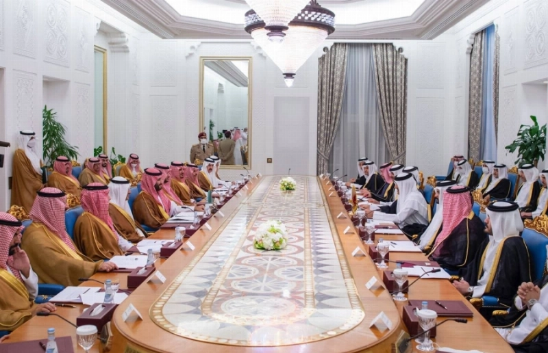من اجتماع الأمير محمد بن سلمان والشيخ تميم آل ثاني (واس)