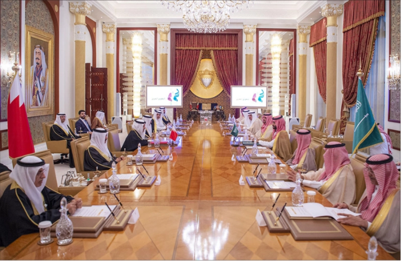 من جلسة المباحثات المشتركة (واس)