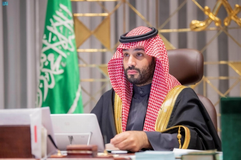 الأمير محمد بن سلمان متحدثا عقب الإعلان عن الميزانية (واس)