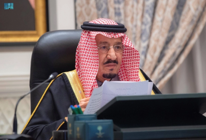 خادم الحرمين خلال إعلان الميزانية العامة للدولة (واس)