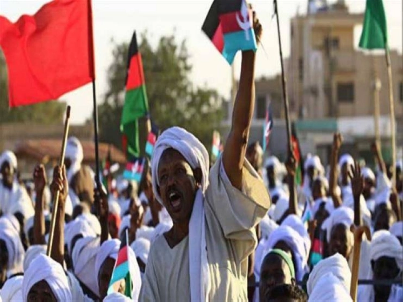 جانب من مظاهرات السودان (مكة)