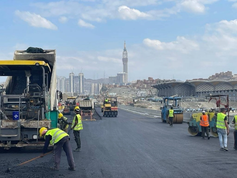 من أعمال الإنشاء في وجهة مسار بمكة (مكة)
