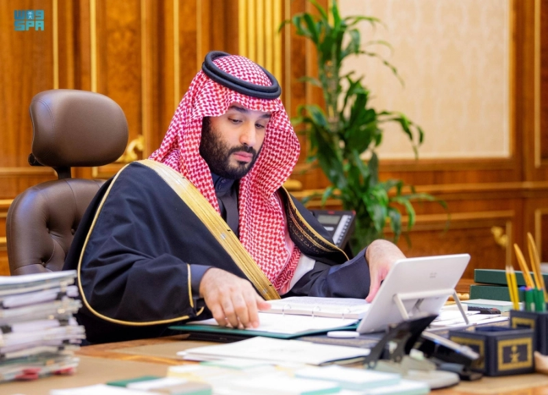 الأمير محمد بن سلمان خلال جلسة مجلس الوزراء