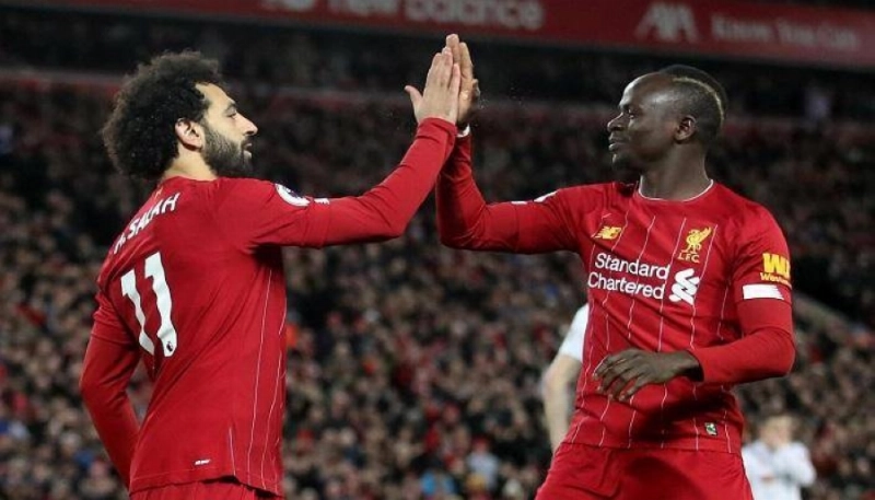 ساديو ماني ومحمد صلاح (د ب أ)