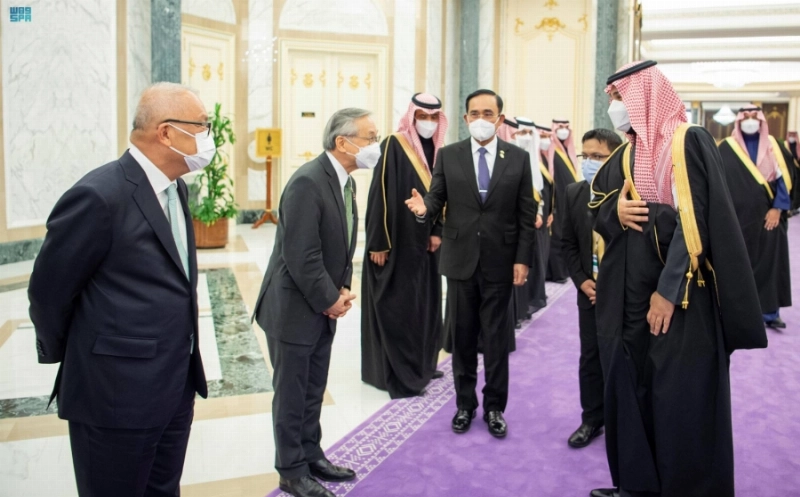 من مراسم الاستقبال (واس)