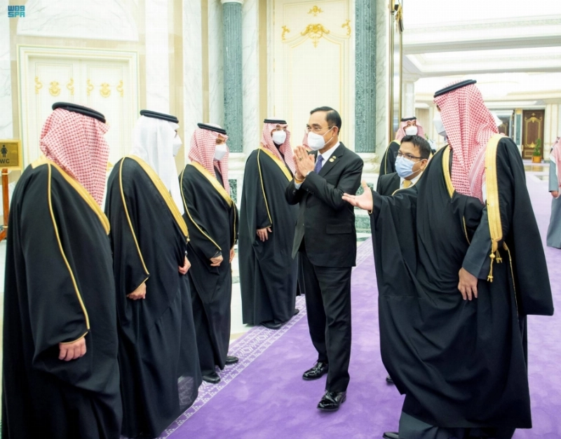 الأمير محمد بن سلمان خلال استقباله برايوت أوتشا (واس)
