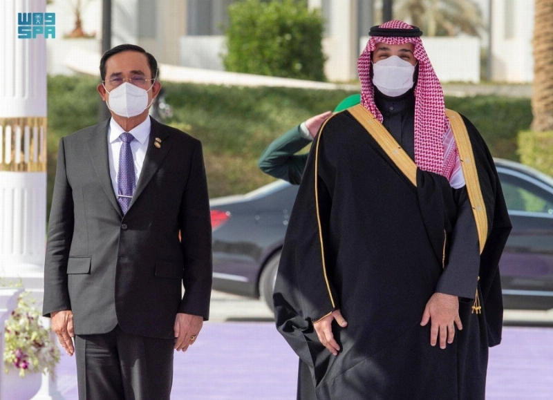 من مراسم الاستقبال (واس)