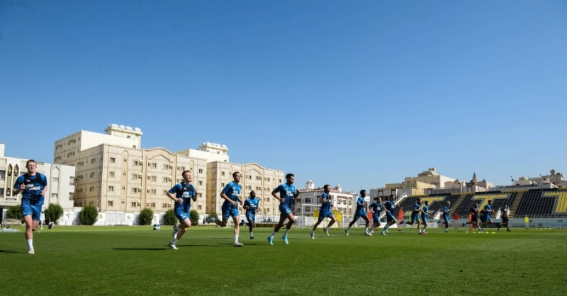 من تدريبات نيوكاسل في جدة (مكة)