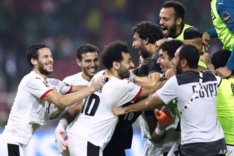 فرحة المنتخب المصري بالتأهل