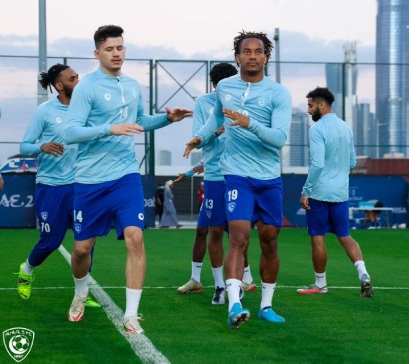 من حصة الهلال التدريبية أمس