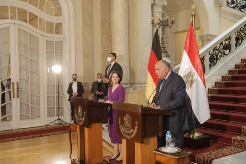 وزير الخارجية المصري ونظيرته الألمانية (مكة)