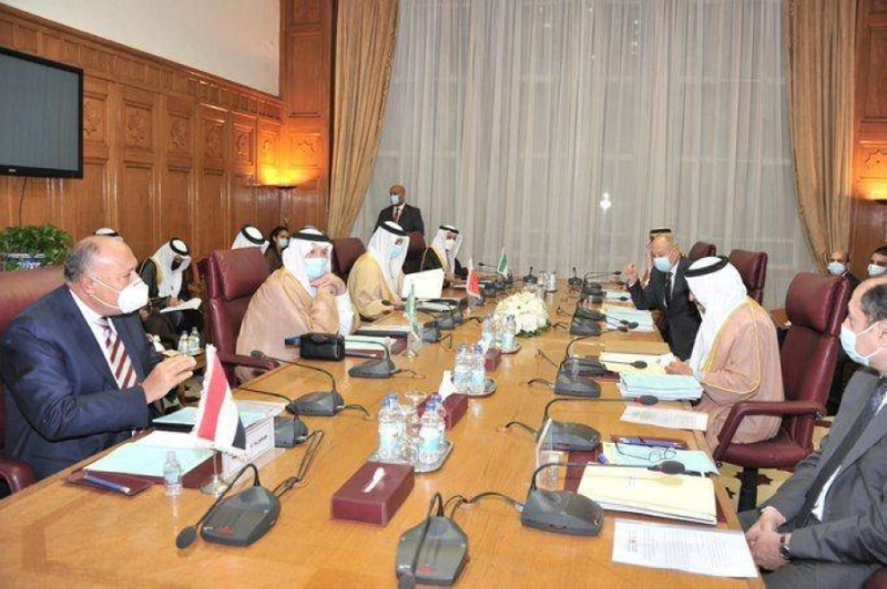 جانب من اجتماعات اللجنة الرباعية العربية (مكة)