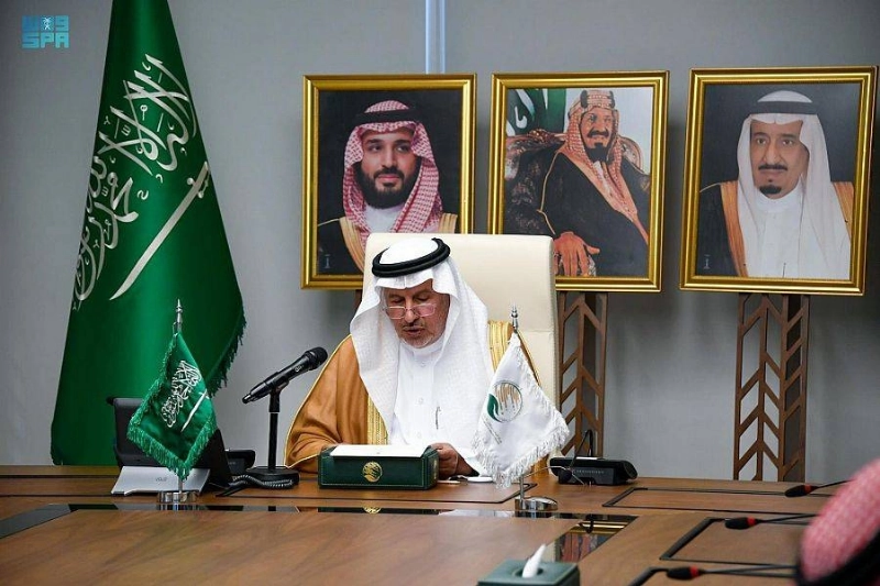 الربيعة لدى مشاركته في مؤتمر المانحين لليمن (واس)