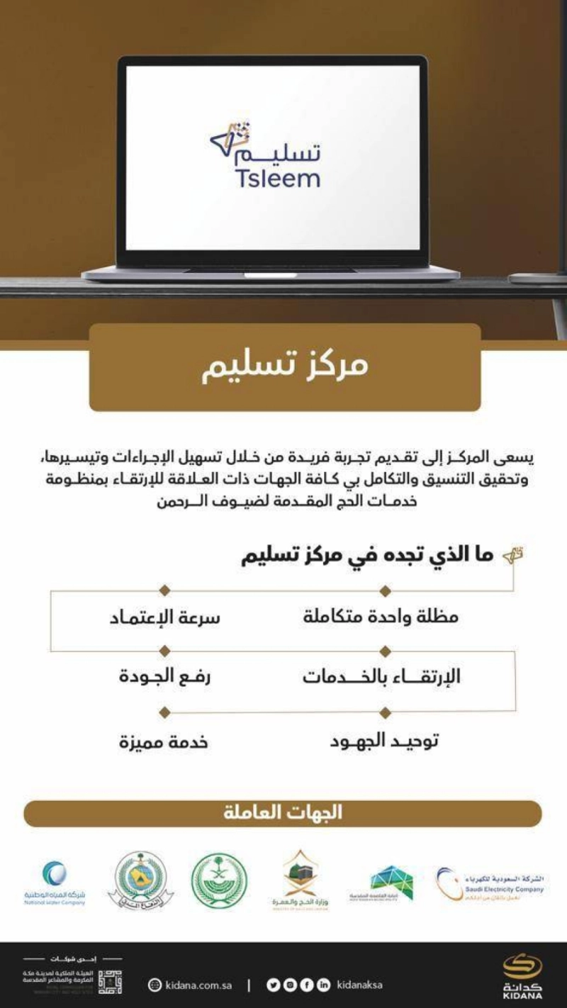 كدانة تعلن عن مشروع محطتها بمشعر منى