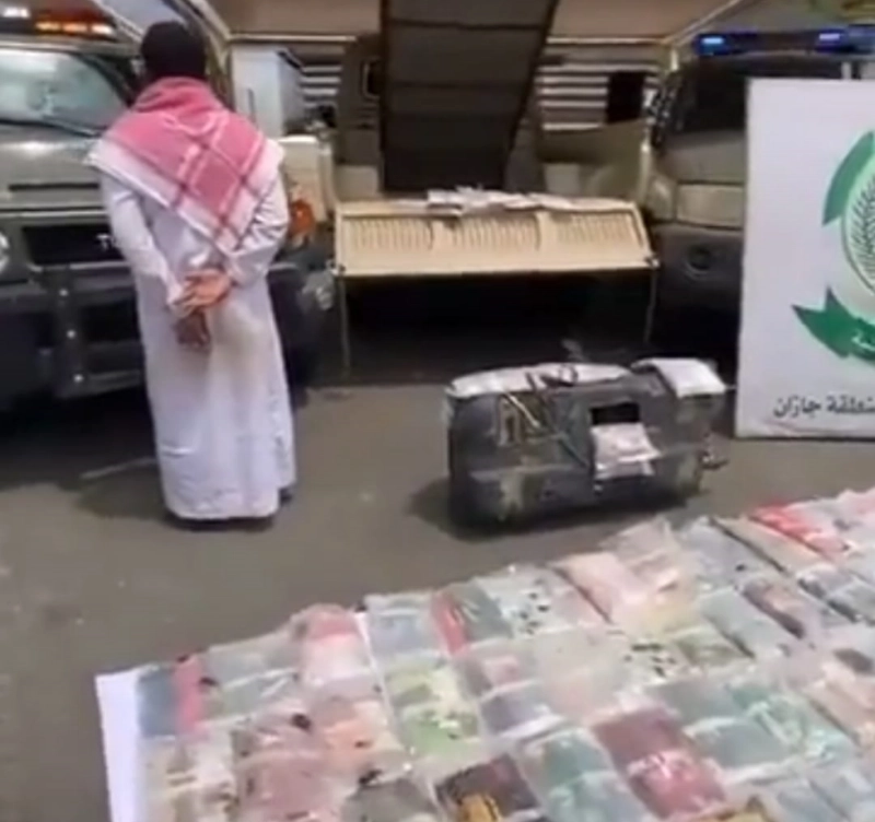 المهرب بعد القبض عليه (مكة)