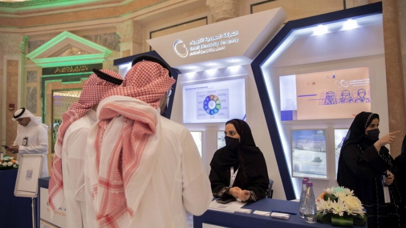 جناح السعودية للكهرباء في المعرض المصاحب لمؤتمر ريادة الأعمال (مكة)