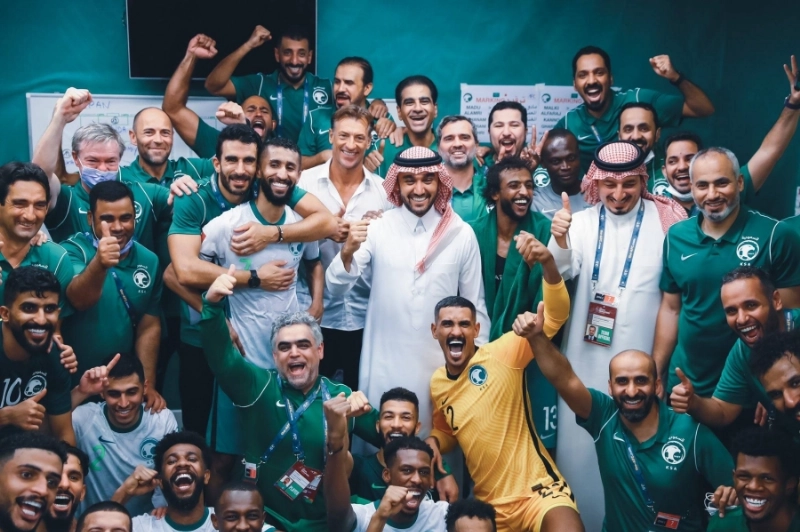 المنتخب السعودي عقب حسم التأهل