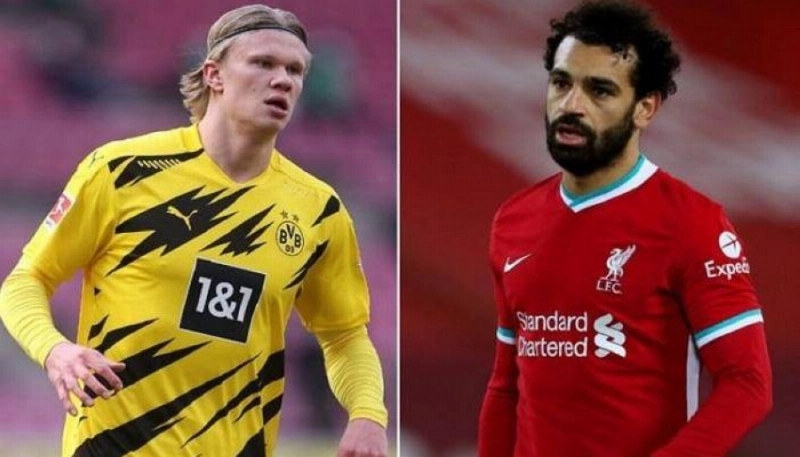 محمد صلاح وإيرلينغ هالاند (مكة)