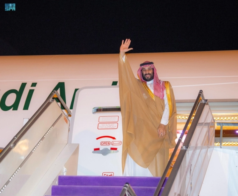 ولي العهد يغادر المدينة المنورة