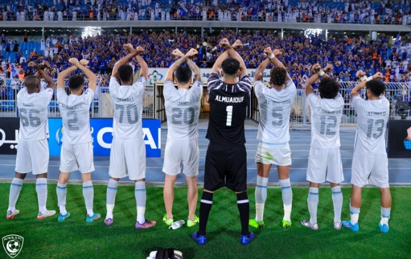 الهلال عقب الفوز على استقلال دوشنبه للمرة الثانية