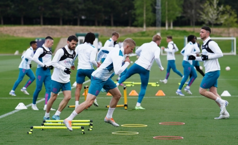 من استعدادات مانشستر سيتي لمواجهة ريال مدريد
