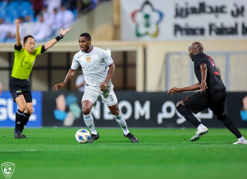 من مباراة فريق الهلال والريان القطري