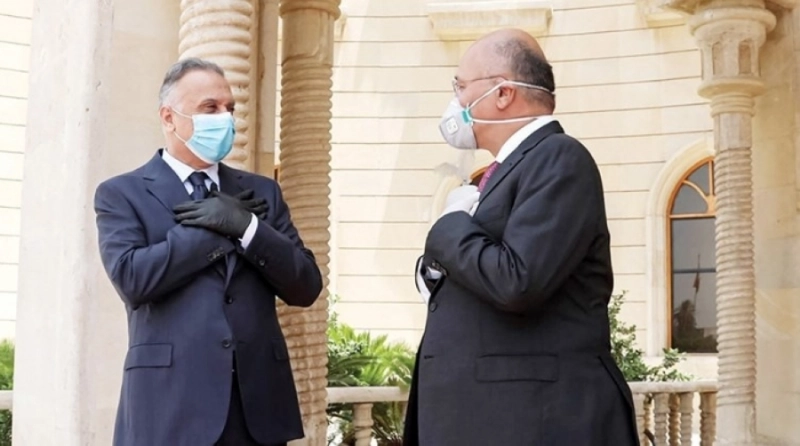 لقاء برهم صالح ومصطفى الكاظمي (مكة)