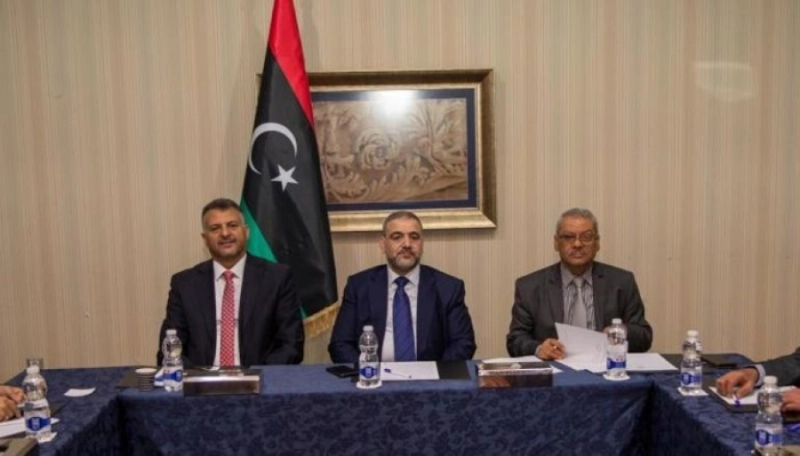 إحدى جلسات الأعلى للدولة ممثل الإخوان في ليبيا (مكة)