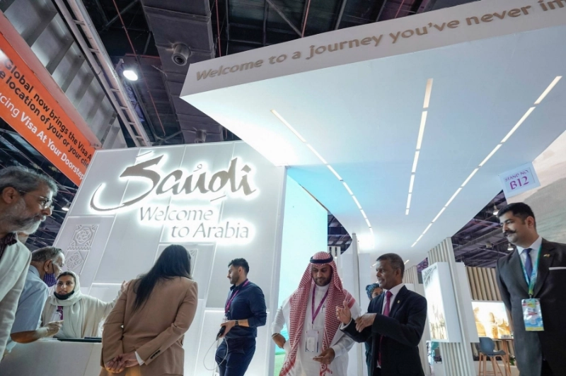 من الجناح السعودي