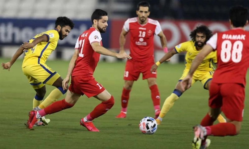 جانب من مباراة النصر وبيرسيبوليس الإيراني