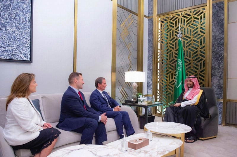 ولي العهد لدى استقباله وفد الكونجرس الأمريكي (واس)