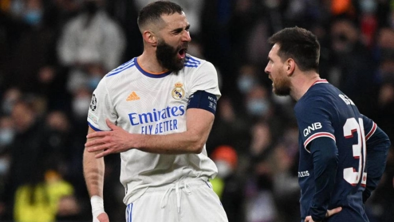 ميسي وكريم بنزيمة بدوري أبطال أوروبا