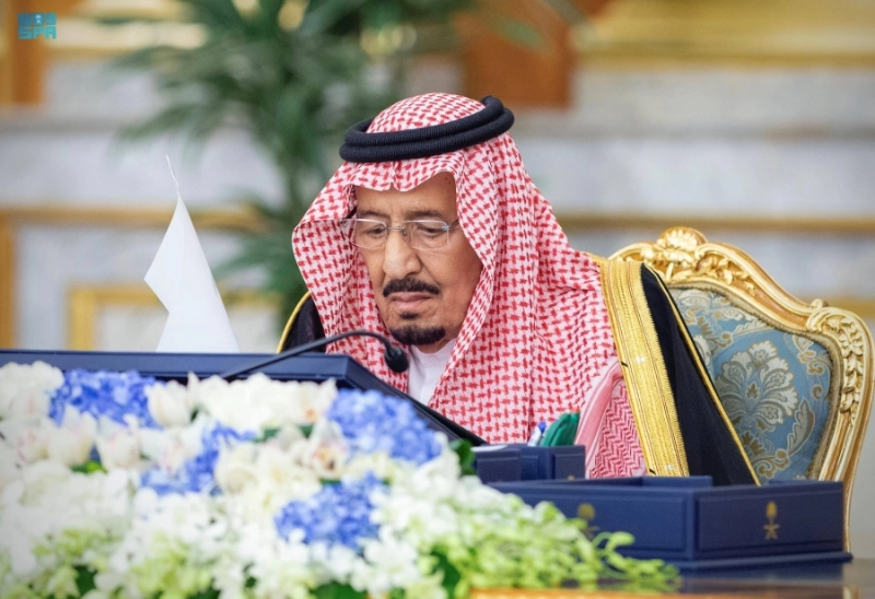 خادم الحرمين مترئسا جلسة مجلس الوزراء (واس)