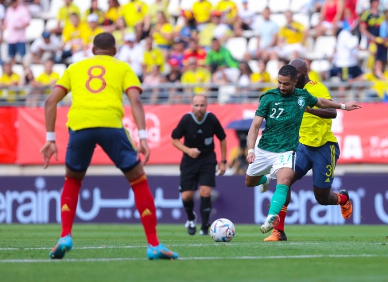 من تجربة المنتخب السعودي أمام كولومبيا